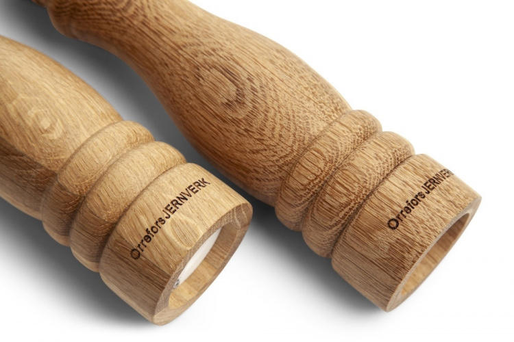 Orrefors Jernverk - Saltkvarn och pepparkvarn i trä