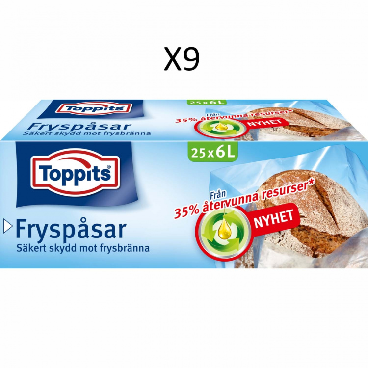 Toppits Fryspåsar 6L 25st (Obs 9st DFP) Toppits Fryspåsar 6L 25st (Obs 9st DFP)