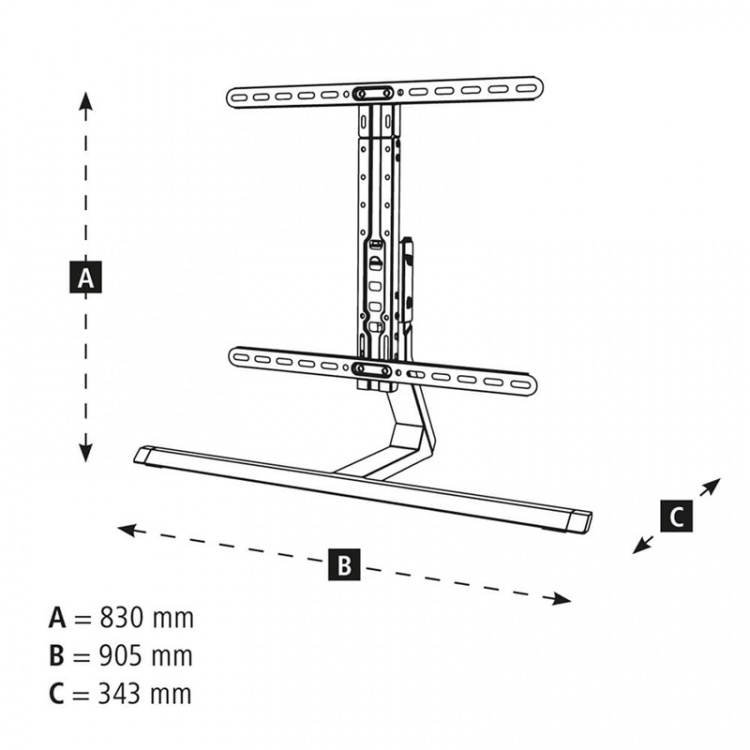 Hama TV-ställ Design Svart