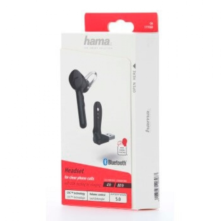 HAMA BT HF Mono MyVoice1300 Svart inkl USB laddare HAMA BT HF Mono MyVoice1300 Svart inkl USB laddare