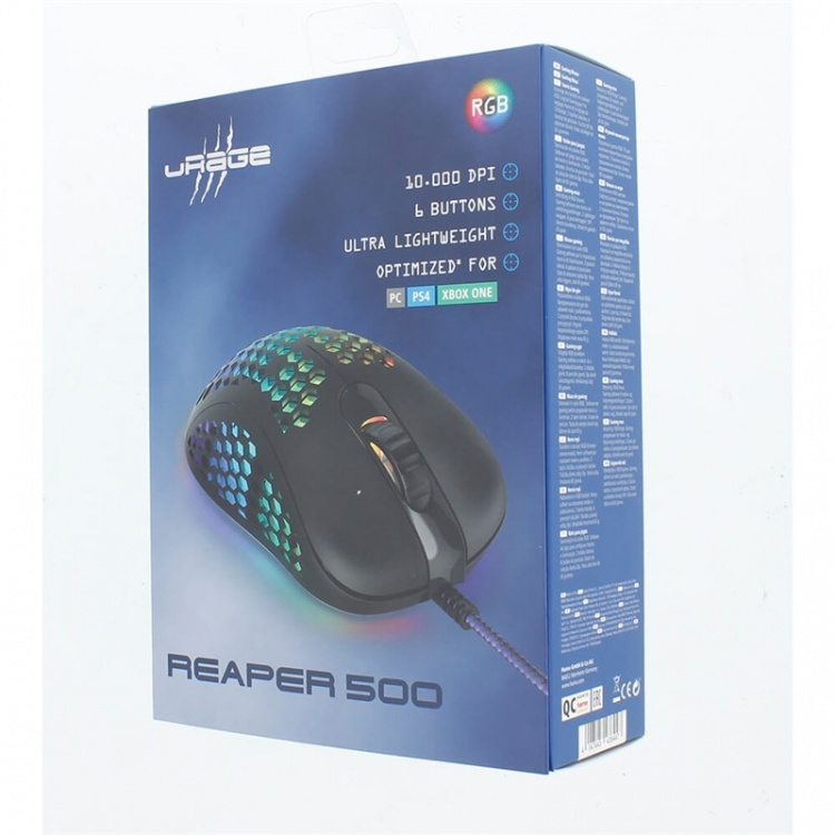 URAGE Mus Gaming Reaper 500 Optisk 10000dpi