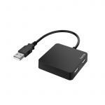 Hama Hub USB-A 2.0 4x Portar 480 Mbit/s Svart
