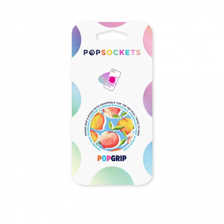 PopSockets Just Peachy Gloss Avtagbart Grip med Ställfunktion PopSockets Just Peachy Gloss Avtagbart Grip med Ställfunktion