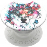PopSockets Wolf Avtagbart Grip med Ställfunktion