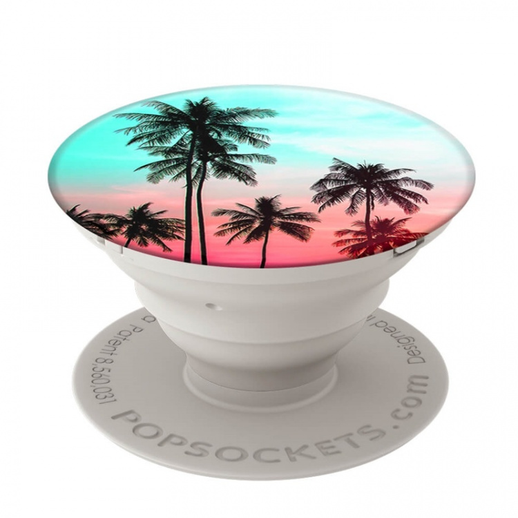 PopSockets Tropical Sunset Avtagbart Grip med Ställfunktion