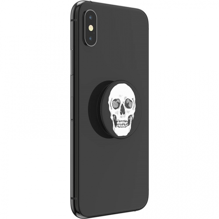 Popsockets Shaky Bones White Avtagbart Grip Med Ställfunktion