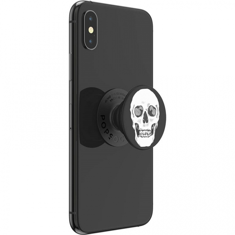 Popsockets Shaky Bones White Avtagbart Grip Med Ställfunktion