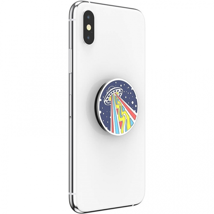 PopSockets Enamel Outta This World Navy Avtagbart Grip med Ställfunktion Premium