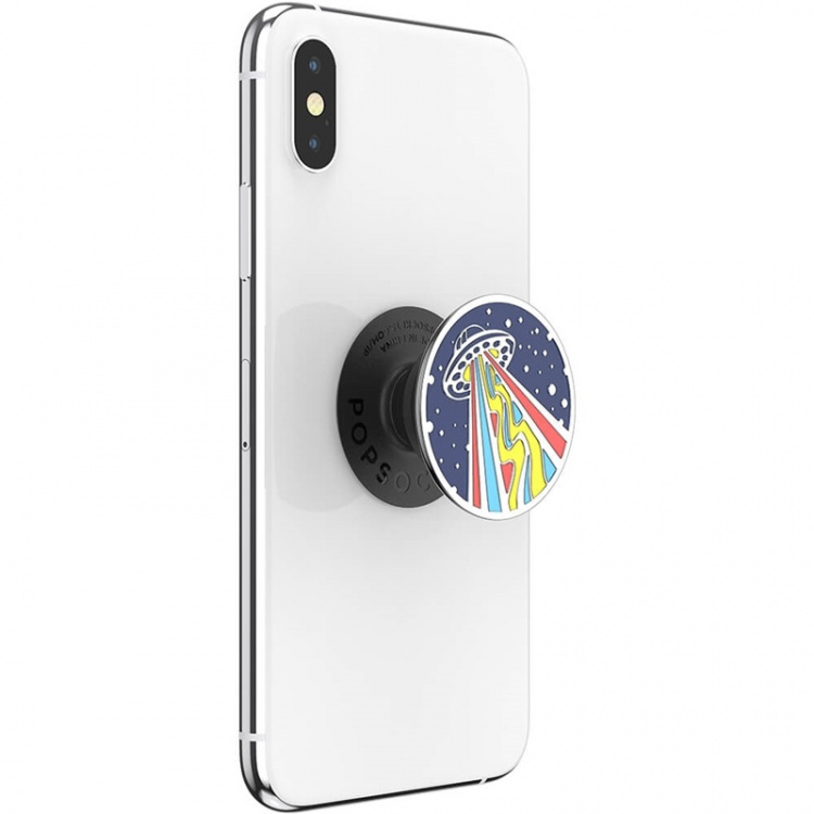 PopSockets Enamel Outta This World Navy Avtagbart Grip med Ställfunktion Premium
