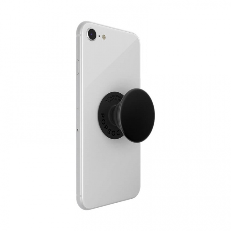Popsockets Aluminum Black Avtagbart Grip Med Ställfunktion Premium