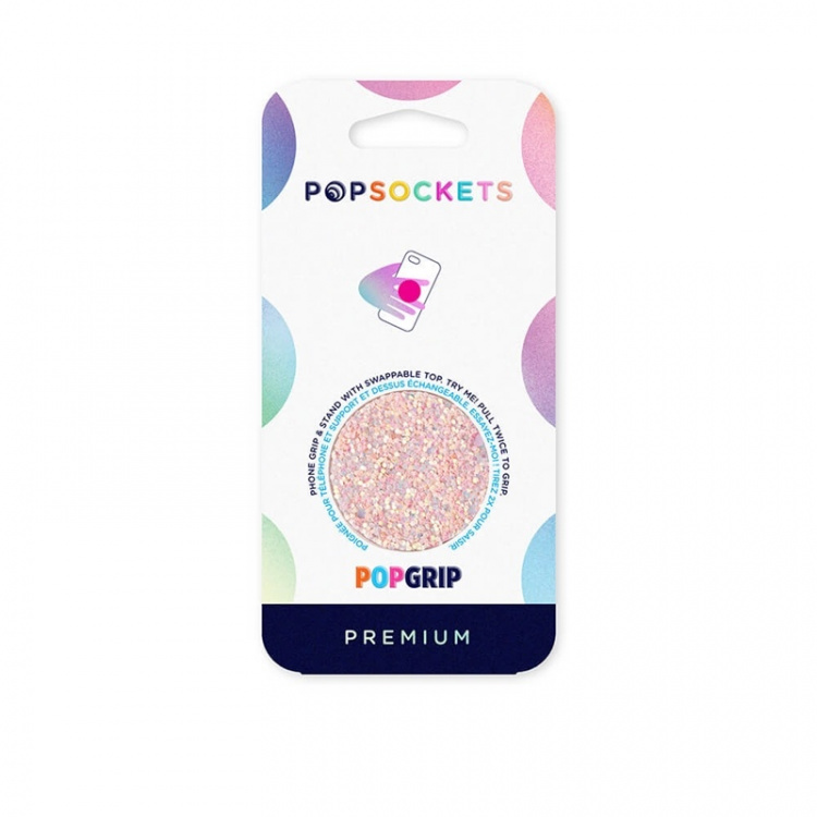 PopSockets Sparkle Rose Avtagbart Grip med Ställfunktion Premium