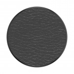 PopSockets Pebbled Vegan Leather Black Avtagbart Grip med Ställfunktion Premium