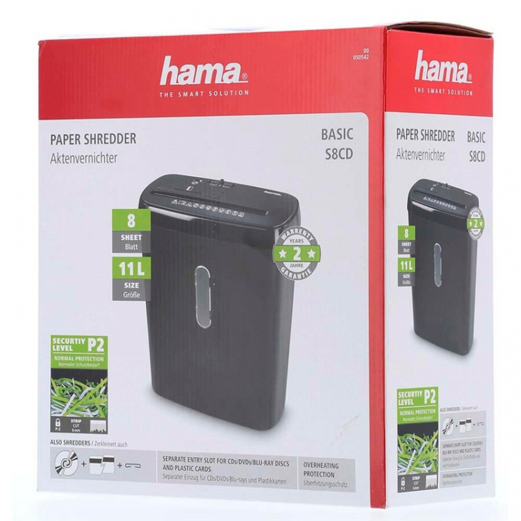 Hama Paper Shredder Basic S8CD Hama Paper Shredder Basic S8CD