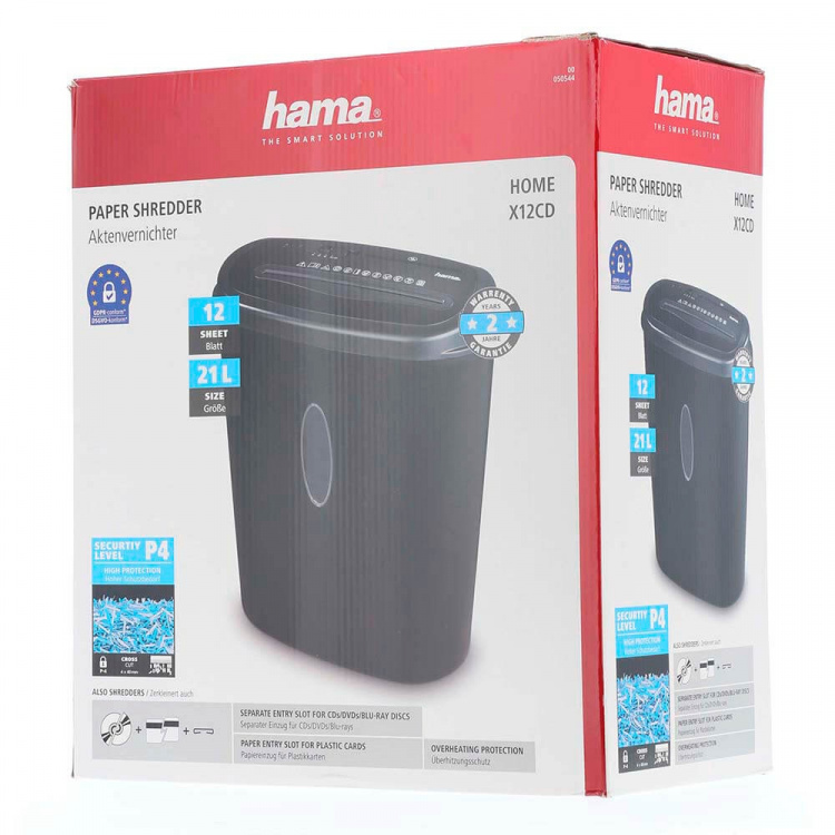 Hama Paper Shredder Home X12CD Hama Paper Shredder Home X12CD