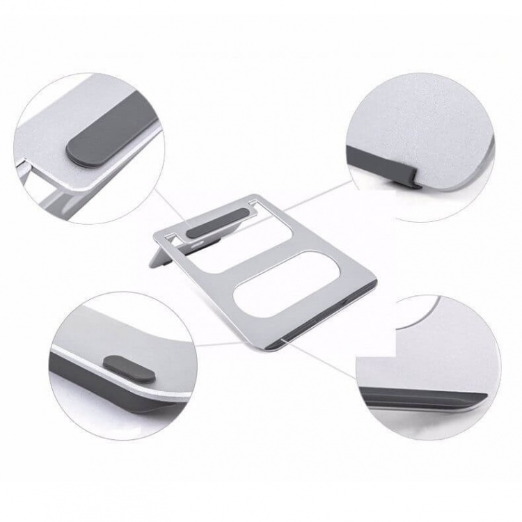 Desire2 Portabelt Laptopställ Silver Desire2 Portabelt Laptopställ Silver