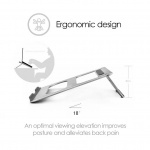 Desire2 Portabelt Laptopställ Silver Desire2 Portabelt Laptopställ Silver