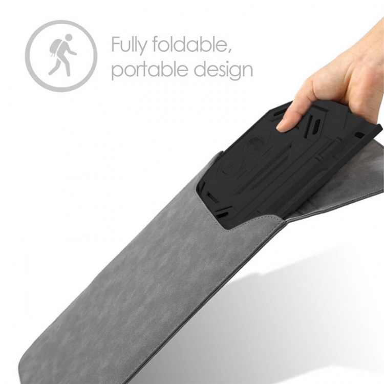 Desire2 2-i-1 Portabelt Laptopställ Svart 360 Roterbart Desire2 2-i-1 Portabelt Laptopställ Svart 360 Roterbart