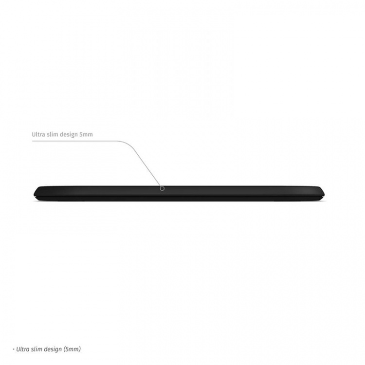 Zens Essential Single Laddare QI 10W Svart 5mm Slim (Apple + Samsung QC)