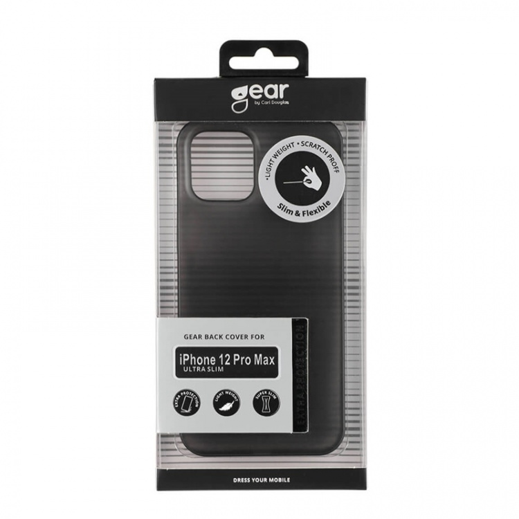 Gear Mobilskal Ultraslim Svart - iPhone 12 Pro Max