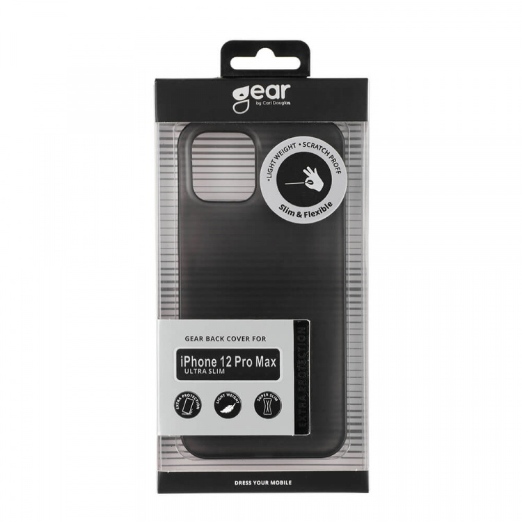 Gear Mobilskal Ultraslim Svart - iPhone 12 Pro Max