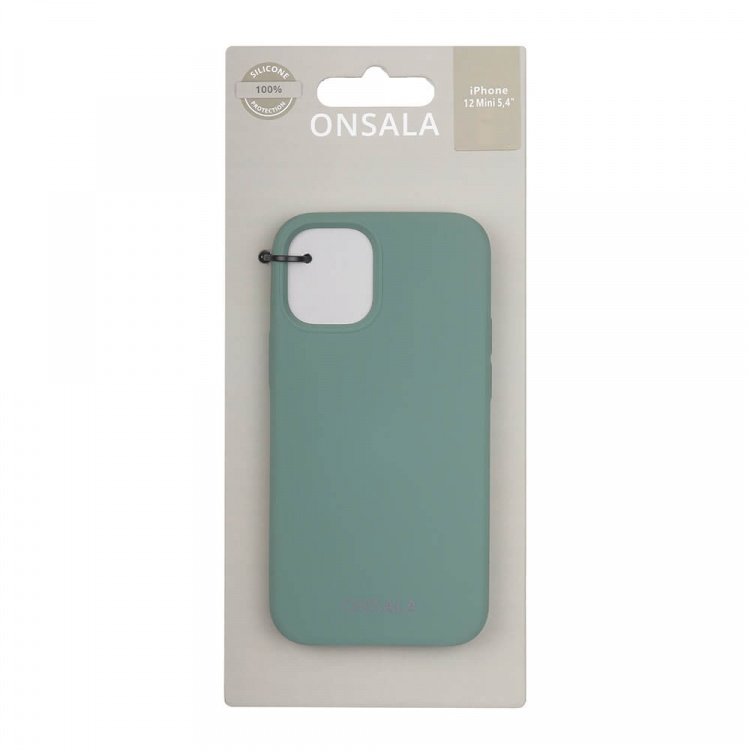 Onsala Mobilskal Silikon Pine Green - iPhone 12 Mini