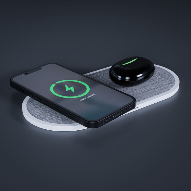 Gear Trådlös Dubbel Laddare 2x10W Gear Trådlös Dubbel Laddare 2x10W