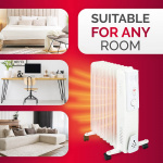 Alpina Oljefyllt Element 2000W Vit Alpina Oljefyllt Element 2000W Vit