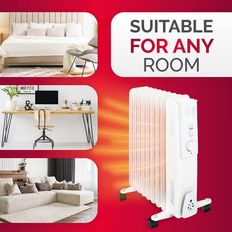 Alpina Oljefyllt Element 2000W Vit Alpina Oljefyllt Element 2000W Vit