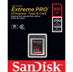 Sandisk Minneskort Cfexpress Extreme Pro 512Gb Sdcfe 1700Mb/S 1400Mb/S