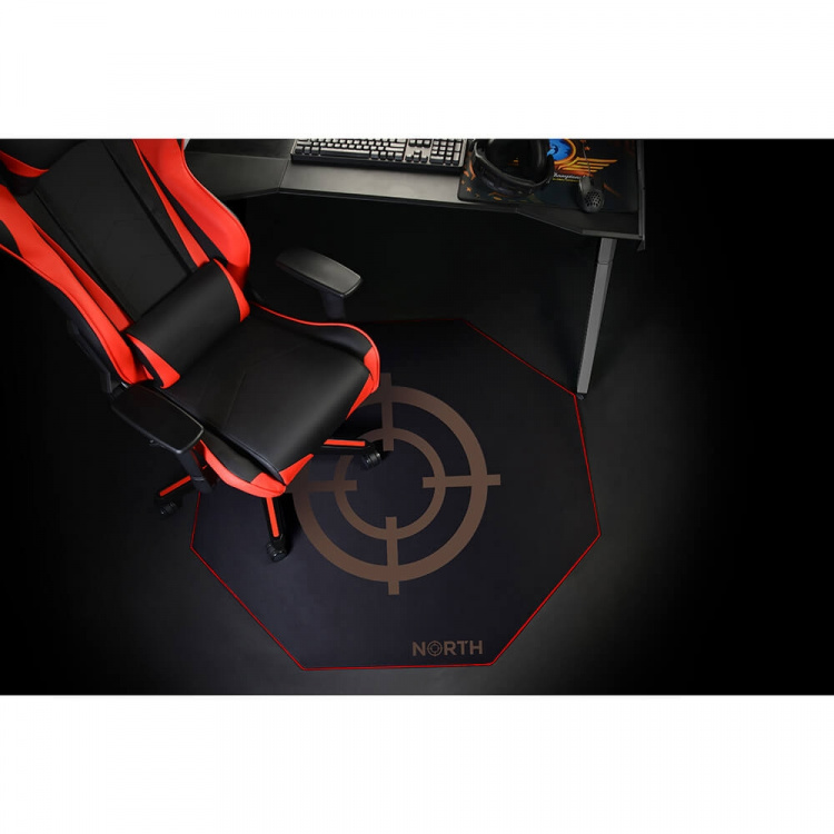 North Floor Pad Pro Gaming 100x100 Red/Black