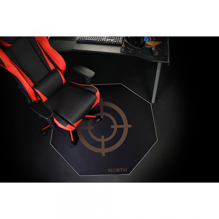 North Floor Pad Pro Gaming 100x100 Silver/Black