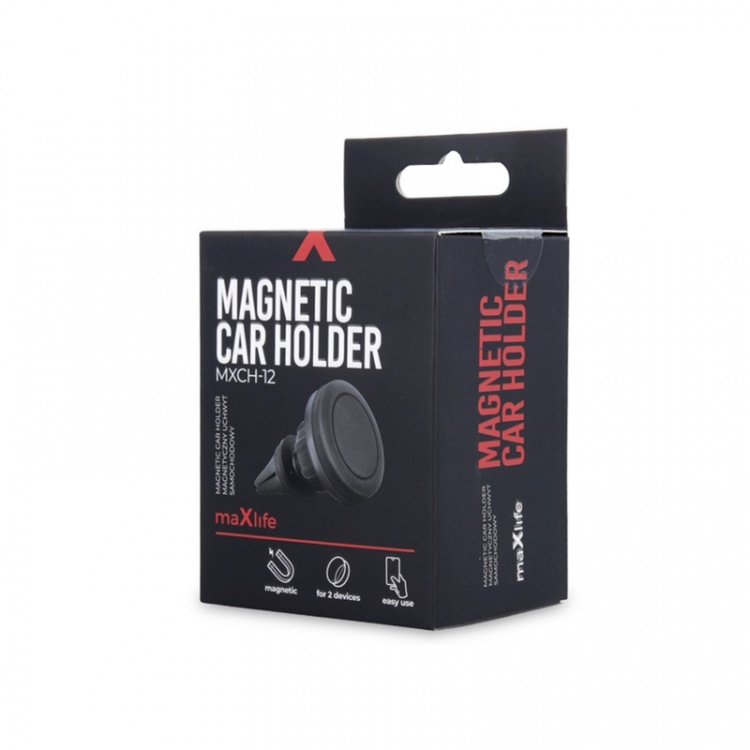 Maxlife MXCH-12 - Magnetisk Bilhållare för fläktgaller, Svart Maxlife MXCH-12 - Magnetisk Bilhållare för fläktgaller, Svart