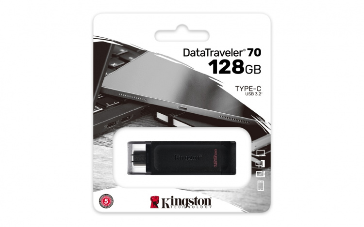 Kingston pendrive DT70 (128GB | USB-C)