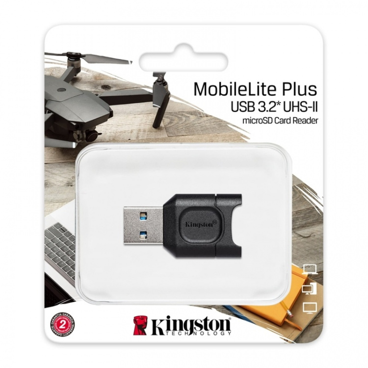 Kingston MobileLite Plus - Minneskortsläsare, USB 3.1 microSDHC/SDXC