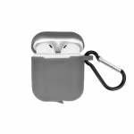 Airpods Skyddsfodral med krok, Grå
