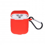 Airpods Skyddsfodral med krok, Röd