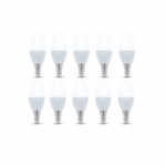 LED-Lampa E14, C37, 3W, 230V, 3000K 10-pack, Varmvitt