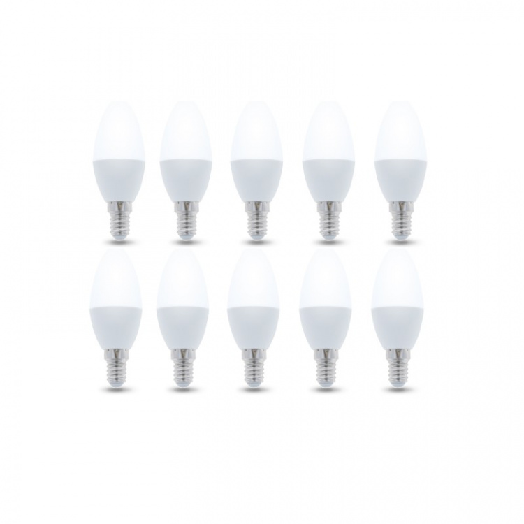 LED-Lampa E14, C37, 3W, 230V, 3000K 10-pack, Varmvitt