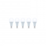 LED-Lampa E27, A65, 15W, 230V, 6000K 5-pack, Kallvit