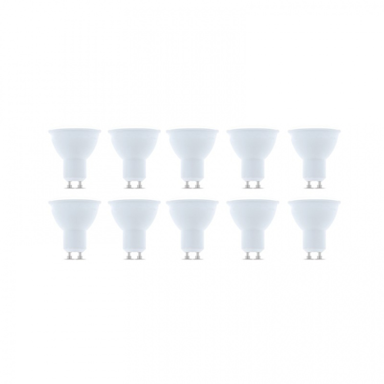 LED-Lampa GU10, 7W, 230V, 6000K, 10-pack, Kallvitt LED-Lampa GU10, 7W, 230V, 6000K, 10-pack, Kallvitt