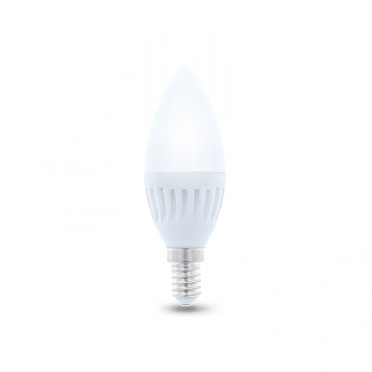 LED-Lampa E14, C37, 10W, 230V, 6000K, Keramisk, Kallvitt