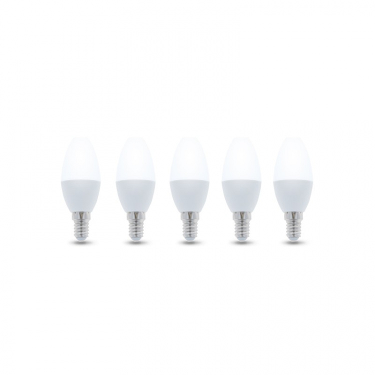 LED-Lampa E14, C37, 6W, 230V, 4500K 5-pack, Vit neutral LED-Lampa E14, C37, 6W, 230V, 4500K 5-pack, Vit neutral