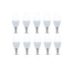 LED-Lampa E14, C37, 6W, 230V, 4500K 10-pack, Vit neutral