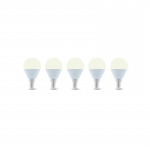 LED-Lampa E14, G45, 6W, 3000K 5-pack, Varmvitt LED-Lampa E14, G45, 6W, 3000K 5-pack, Varmvitt