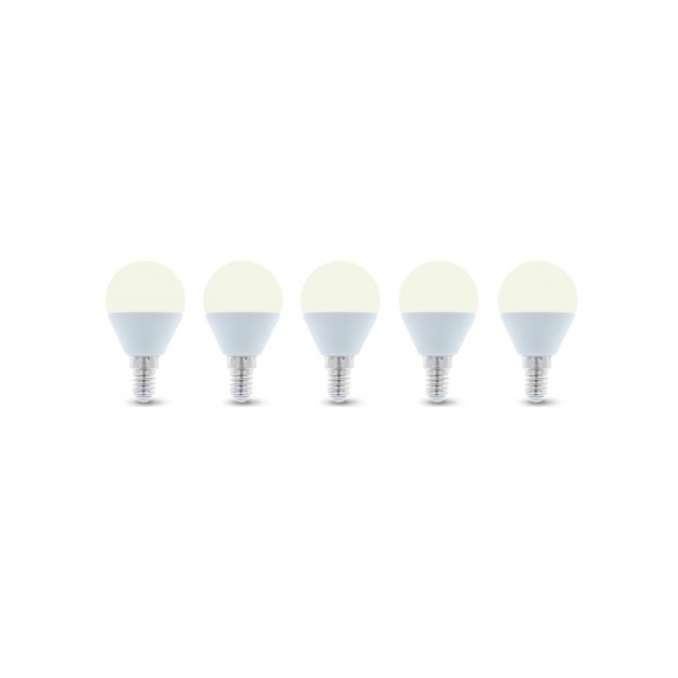 LED-Lampa E14, G45, 6W, 3000K 5-pack, Varmvitt LED-Lampa E14, G45, 6W, 3000K 5-pack, Varmvitt