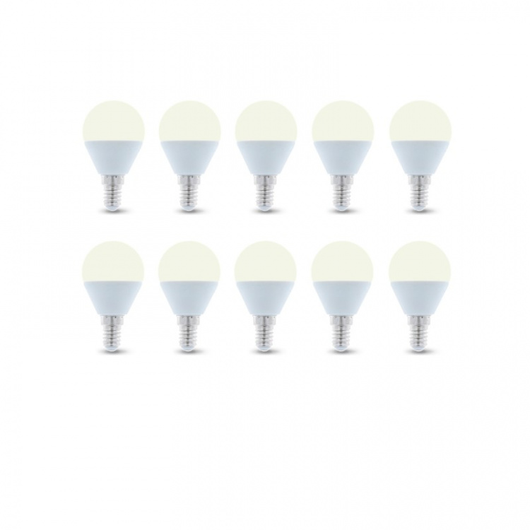 LED-Lampa E14, G45, 6W, 3000K 10-pack, Varmvitt LED-Lampa E14, G45, 6W, 3000K 10-pack, Varmvitt