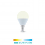 LED-Lampa E14, G45, 6W, 3000K, Varmvitt LED-Lampa E14, G45, 6W, 3000K, Varmvitt