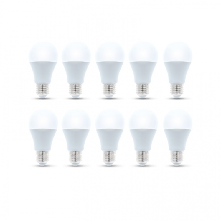 LED-Lampa E27, A60, 10W, 230V, 3000K 10-pack, Varmvitt