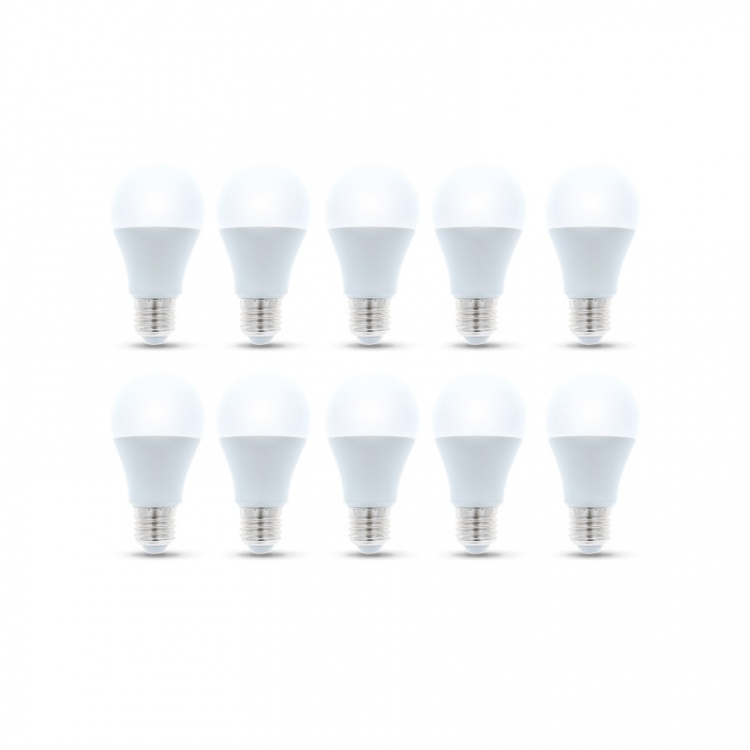 LED-Lampa E27, A60, 10W, 230V, 4500K 10-pack, Vit neutral