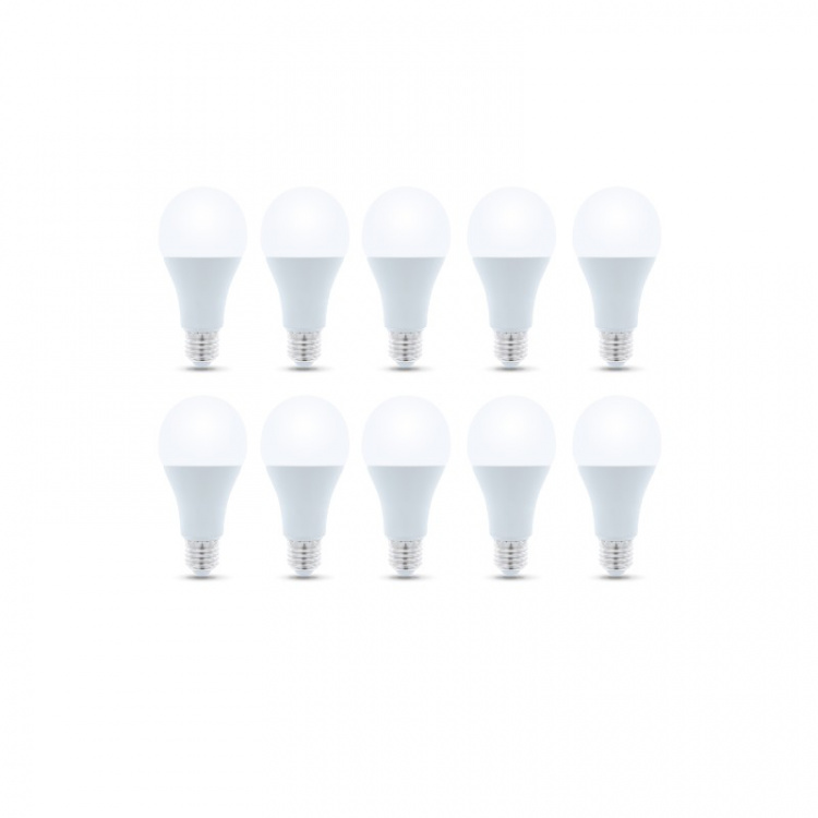 LED-Lampa E27, A65, 15W, 230V, 3000K 10-pack, Varmvitt